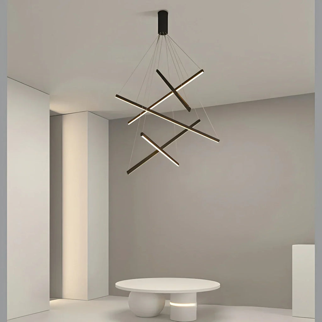 Custom Multi Light Sticks LED Chandelier | Desfino
