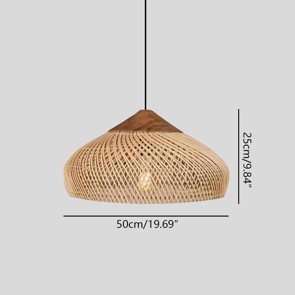 Pendelleuchte im Rattanstil für das Esszimmer | Desfino