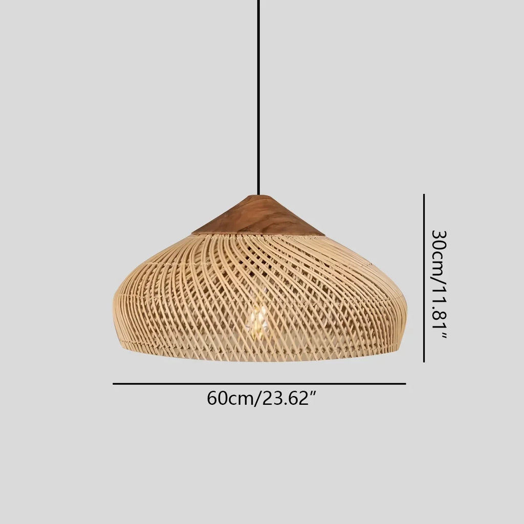 Pendelleuchte im Rattanstil für das Esszimmer | Desfino