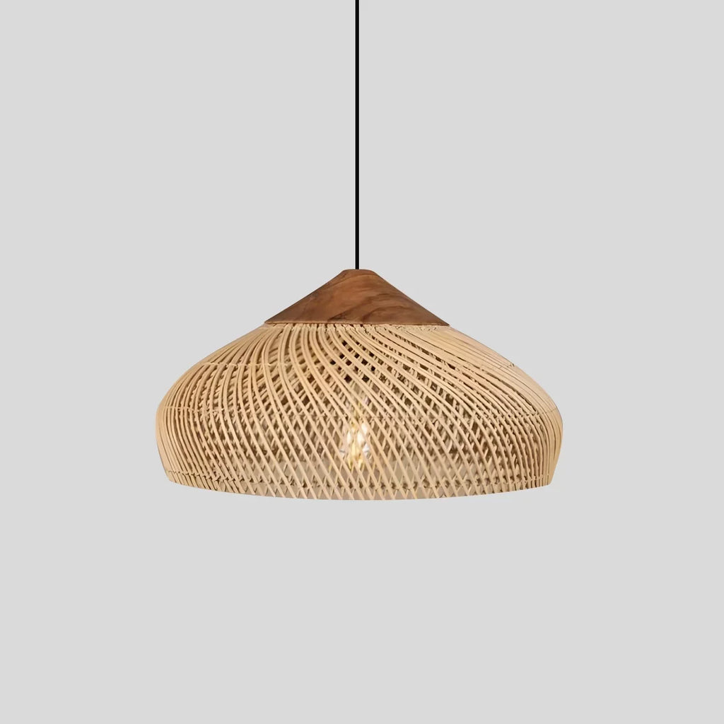 Pendelleuchte im Rattanstil für das Esszimmer | Desfino