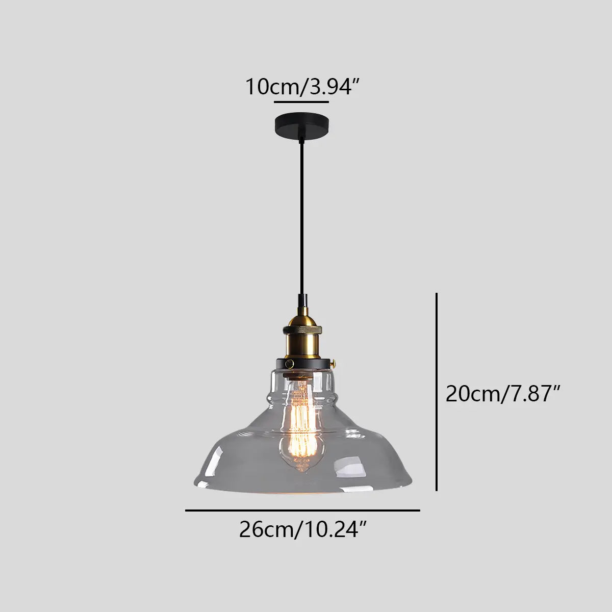 Mabel Glass Pendant Light for Kitchen Island | Desfino