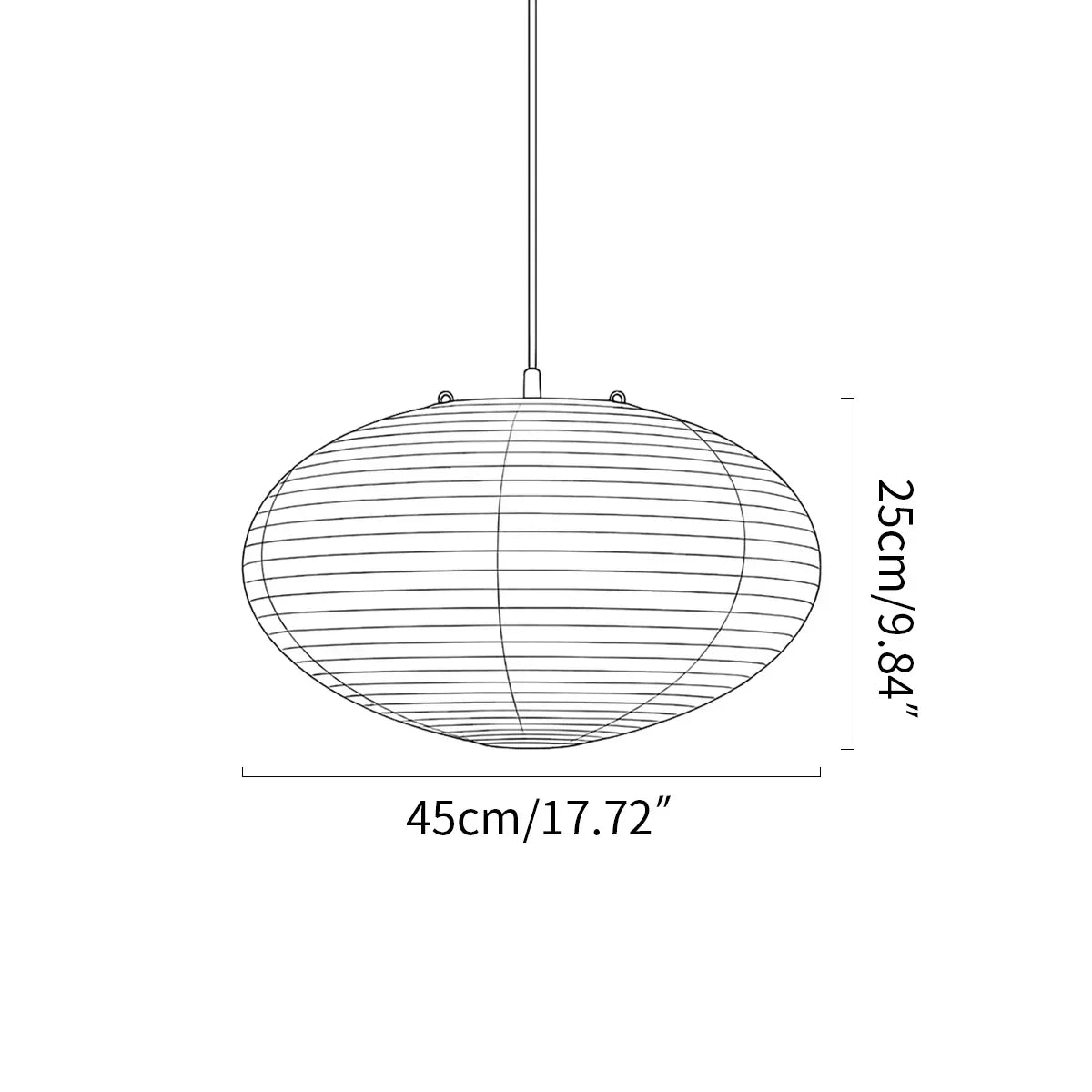 Washi Paper A Series Pendant Light for Dining Room | Desfino