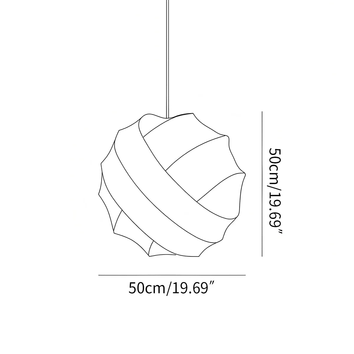 Turner Modern Spherical Pendant Light for Dining Room | Desfino