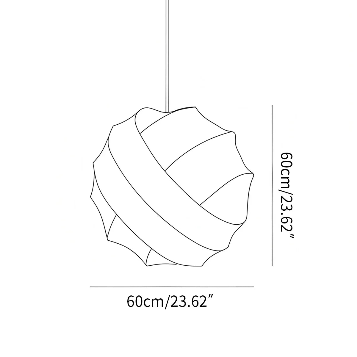 Turner Modern Spherical Pendant Light for Dining Room | Desfino