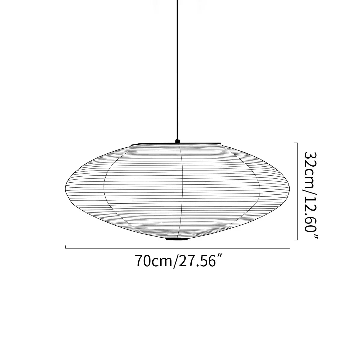 Washi Paper A Series Pendant Light for Dining Room | Desfino