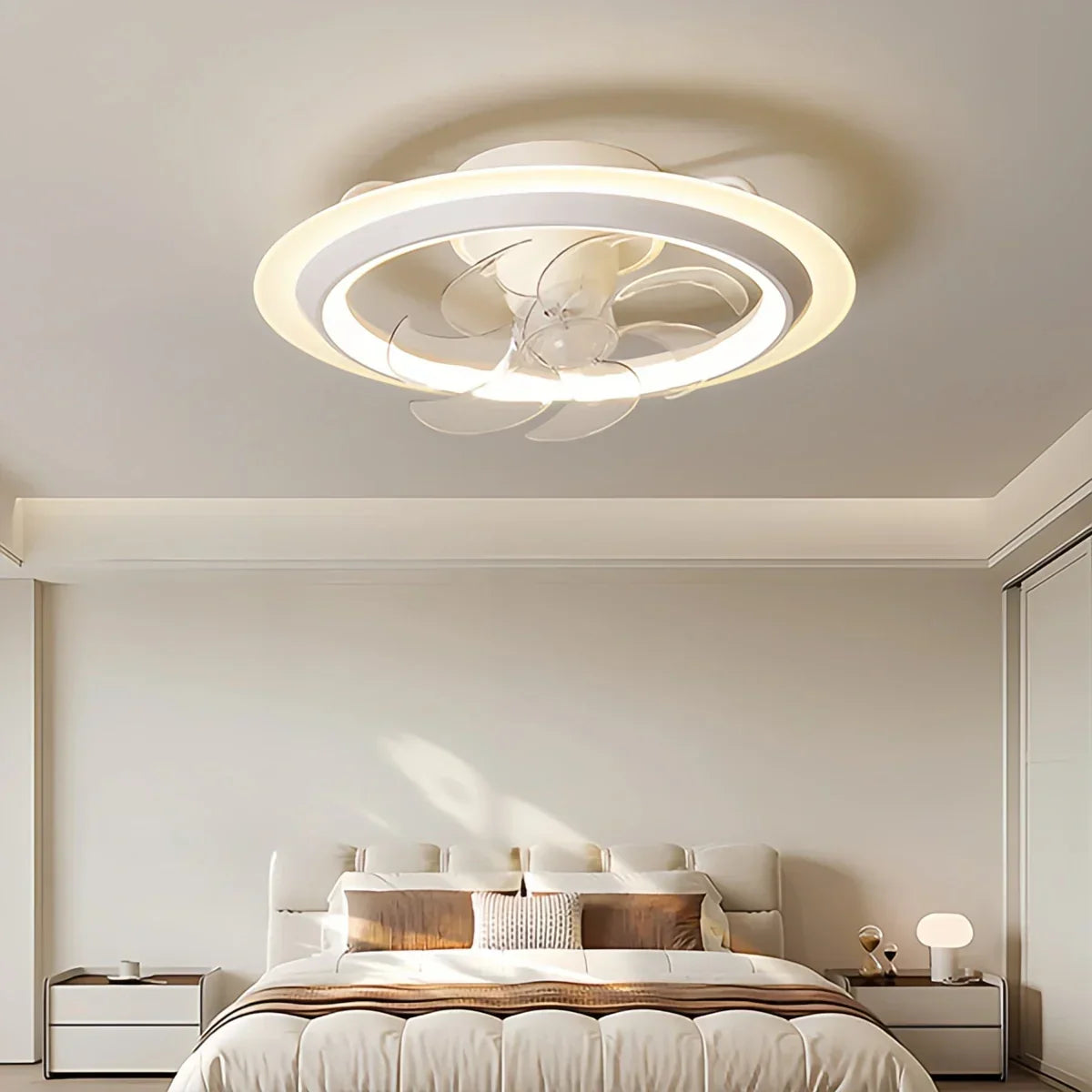 Creative 360° Rotating Ceiling Fan with Light | Desfino