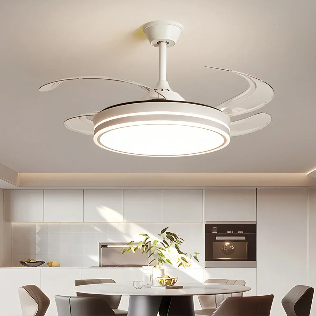 Modern Ceiling Fan with LED Light & Remote Control | Desfino