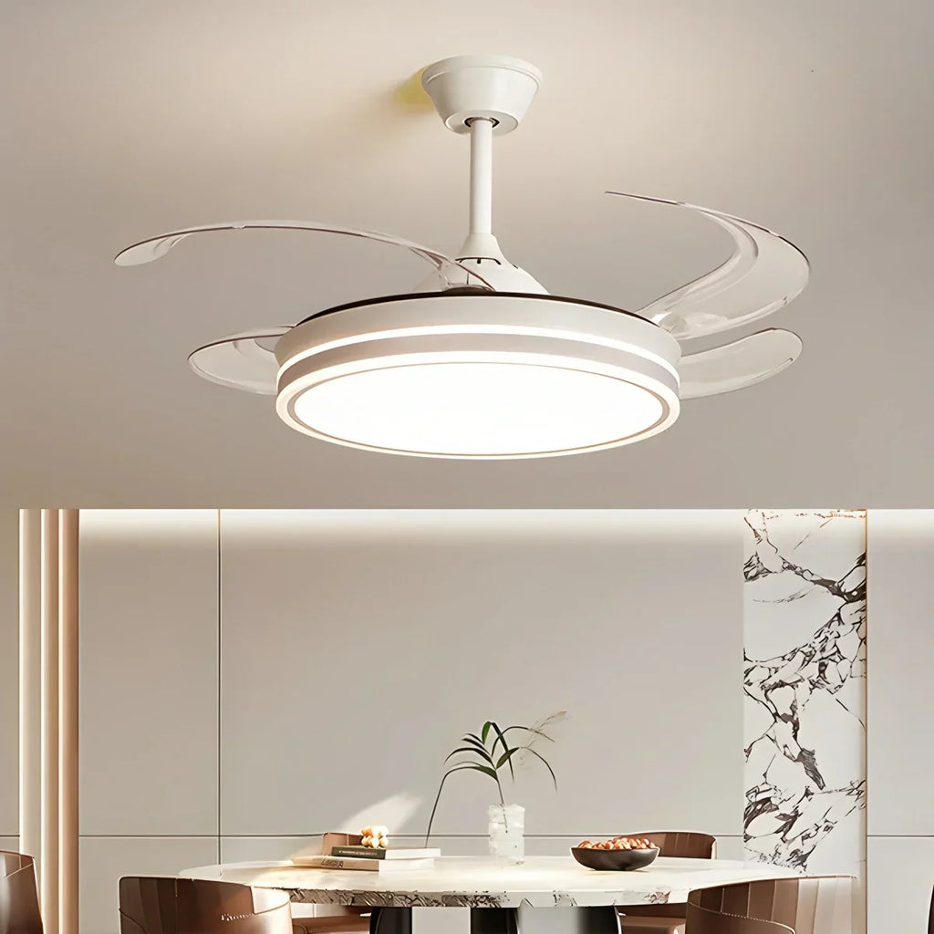Modern Ceiling Fan with LED Light & Remote Control | Desfino