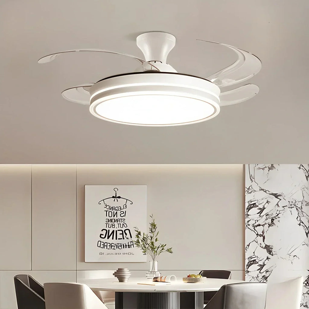 Modern Ceiling Fan with LED Light & Remote Control | Desfino