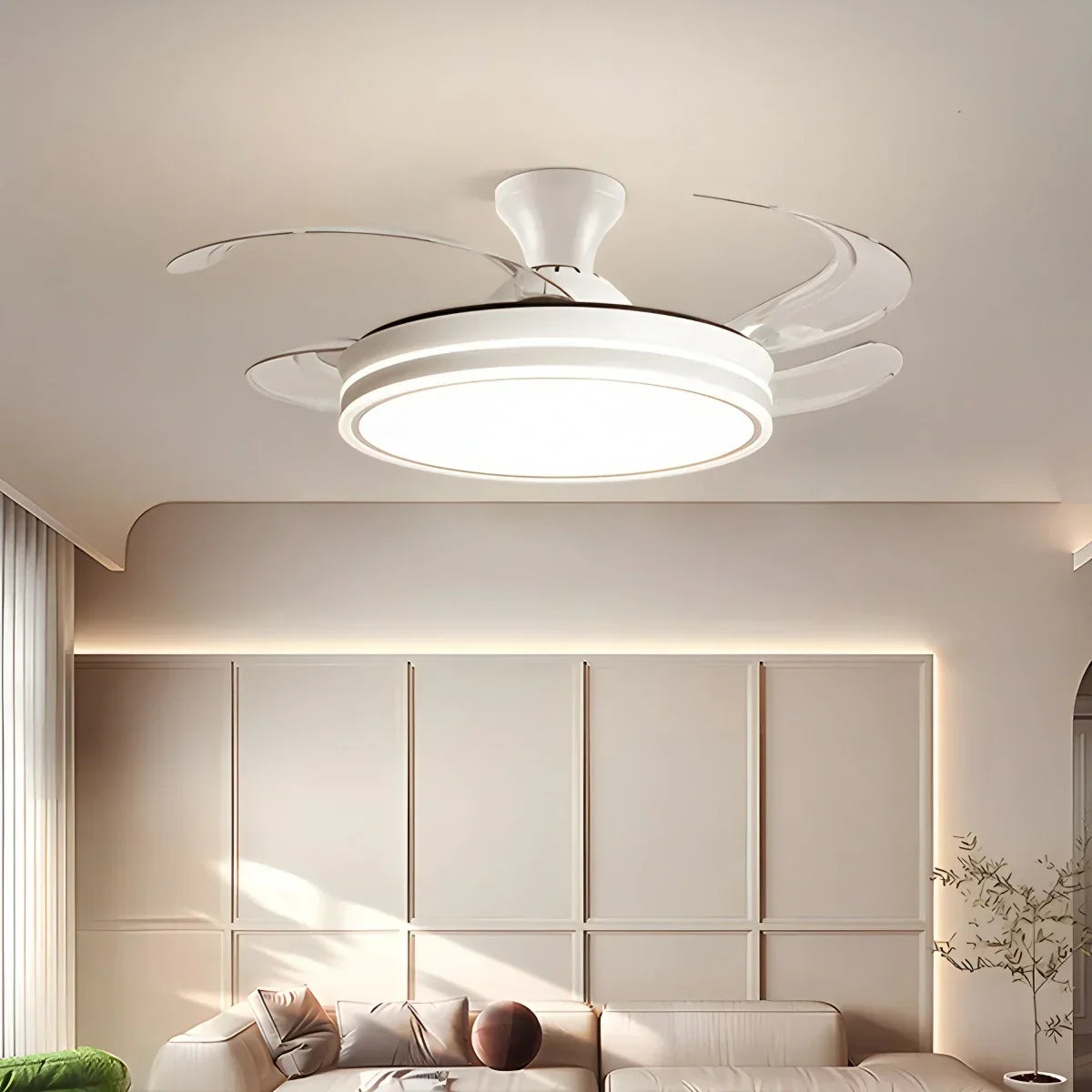 Modern Ceiling Fan with LED Light & Remote Control | Desfino
