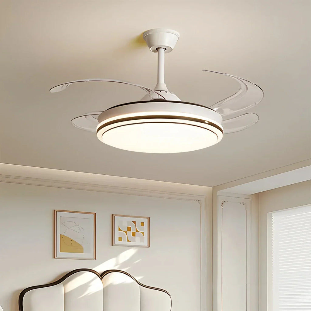 Modern Remote Control Ceiling Fan with LED Light | Desfino