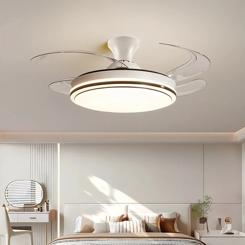 Modern Remote Control Ceiling Fan with LED Light | Desfino