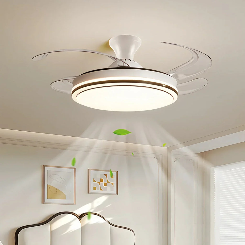Modern Remote Control Ceiling Fan with LED Light | Desfino