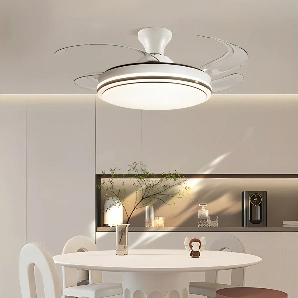Modern Remote Control Ceiling Fan with LED Light | Desfino