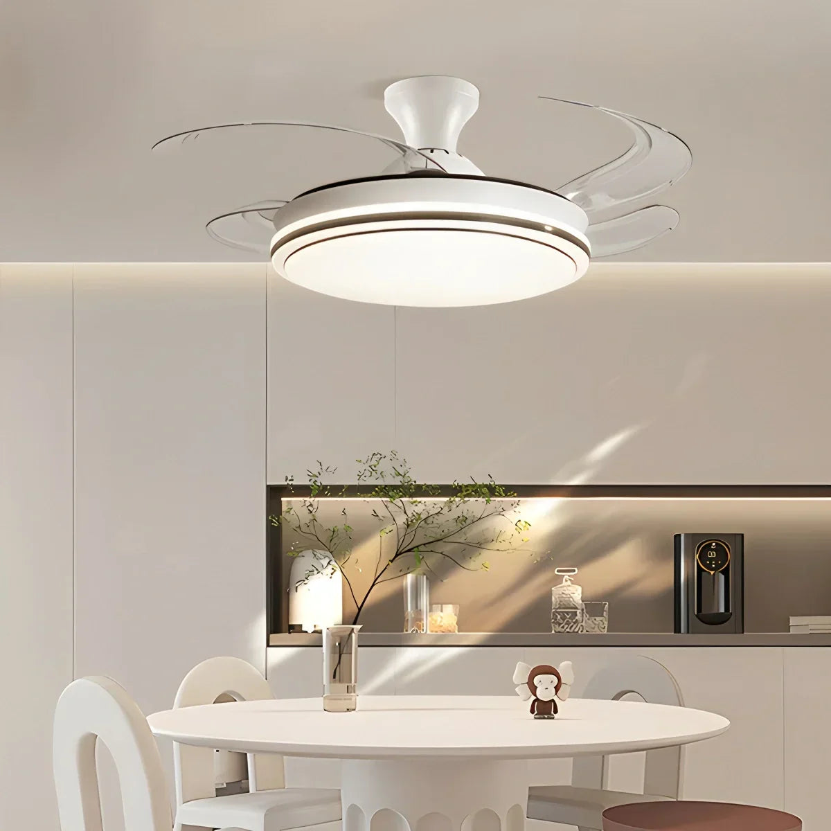 Modern Remote Control Ceiling Fan with LED Light | Desfino