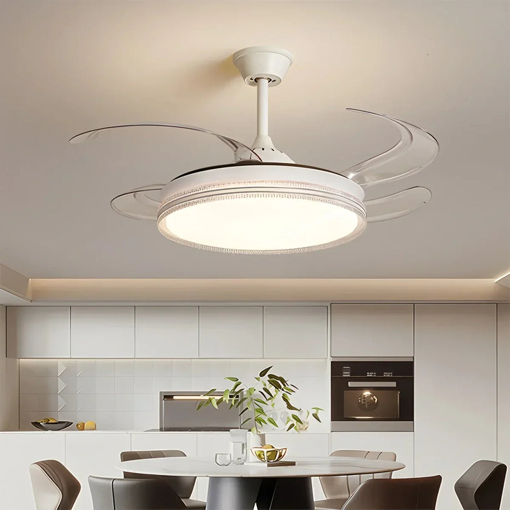 Moderne LED-Deckenventilatorleuchten mit Fernbedienung | Desfino