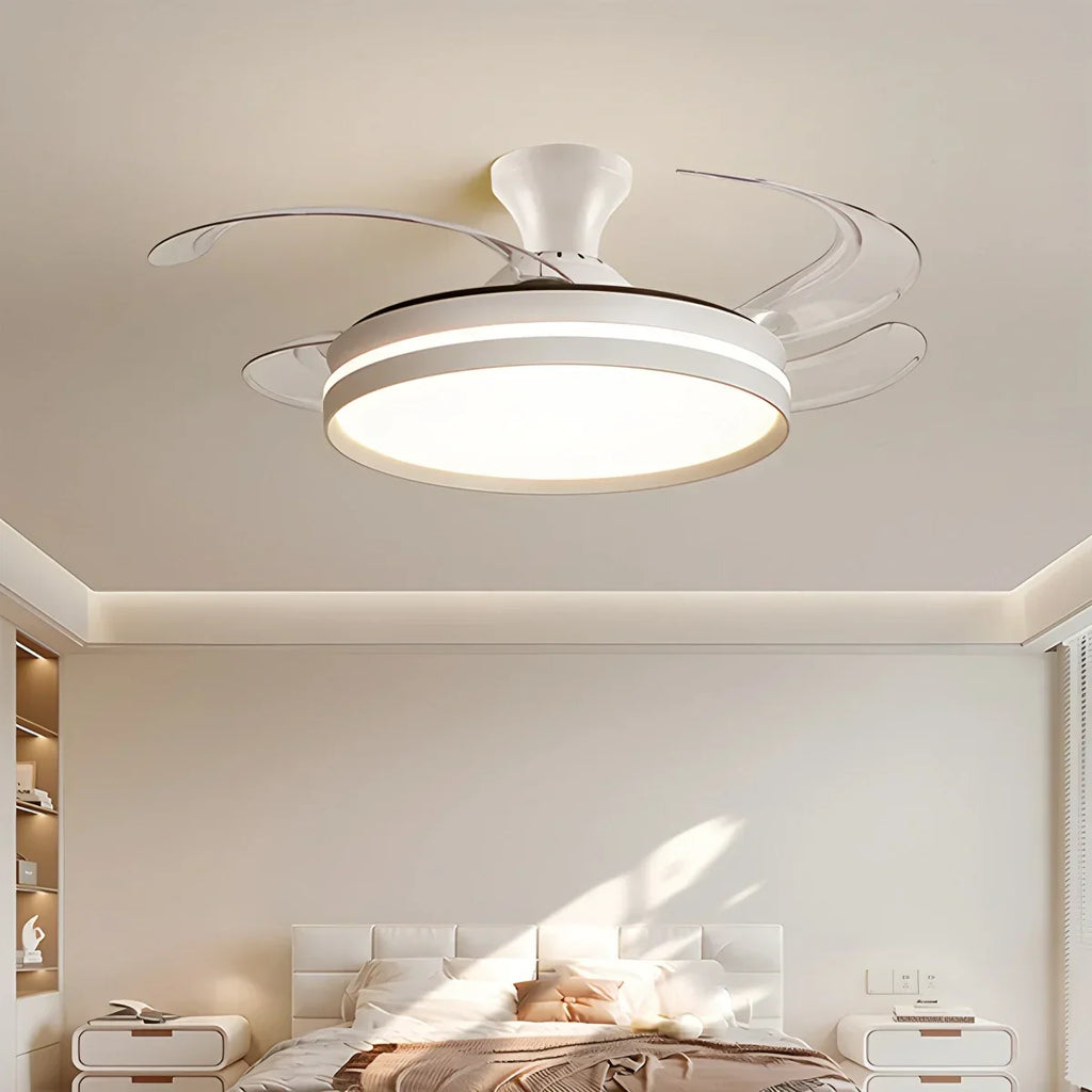 Moderner leiser Deckenventilator mit Fernbedienung und Licht | Desfino