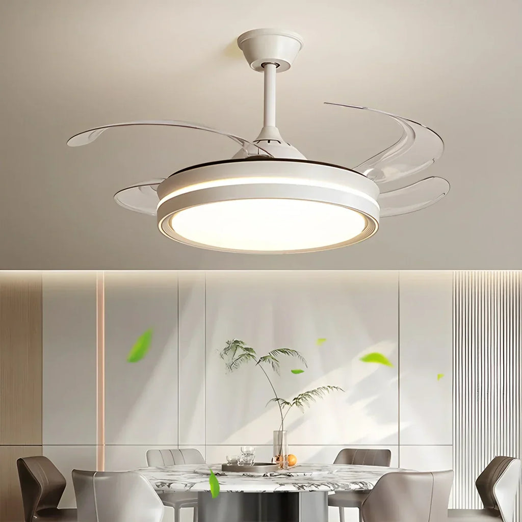 Moderner leiser Deckenventilator mit Fernbedienung und Licht | Desfino