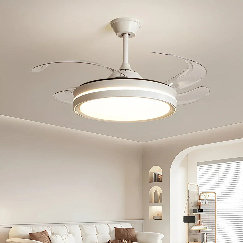 Moderner leiser Deckenventilator mit Fernbedienung und Licht | Desfino