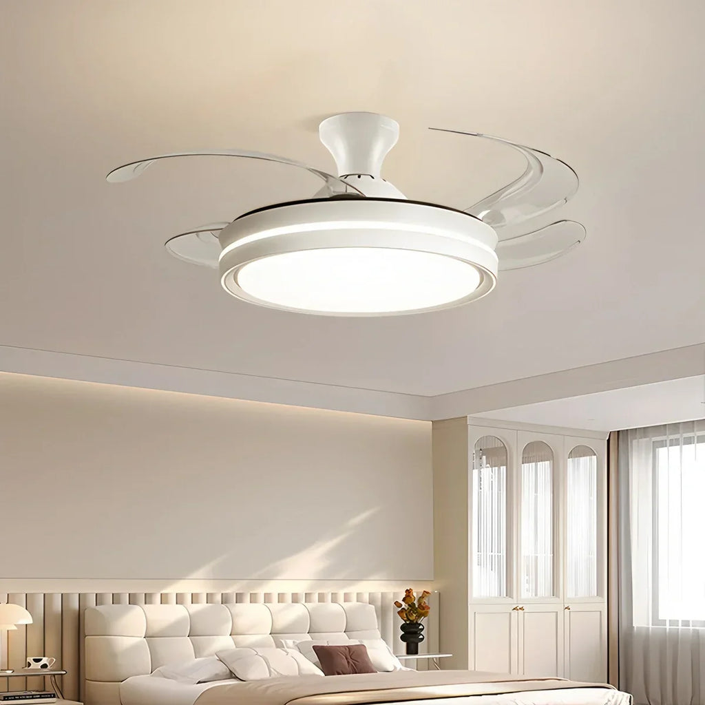 Moderner leiser Deckenventilator mit Fernbedienung und Licht | Desfino