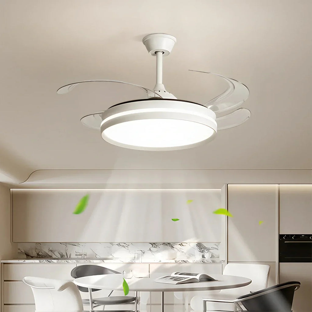 Moderner leiser Deckenventilator mit Fernbedienung und Licht | Desfino