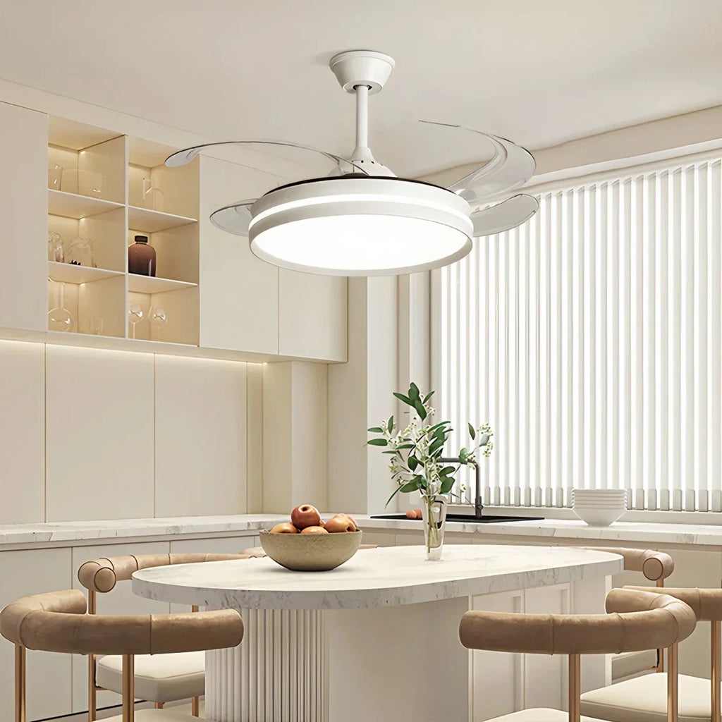 Moderner leiser Deckenventilator mit Fernbedienung und Licht | Desfino