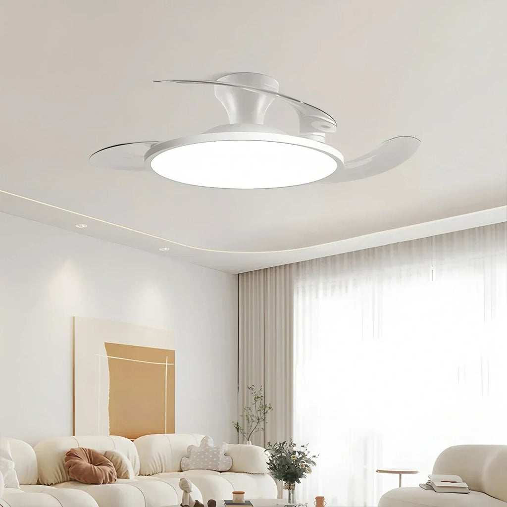 Silent Remote Control White Ceiling Fan Light | Desfino
