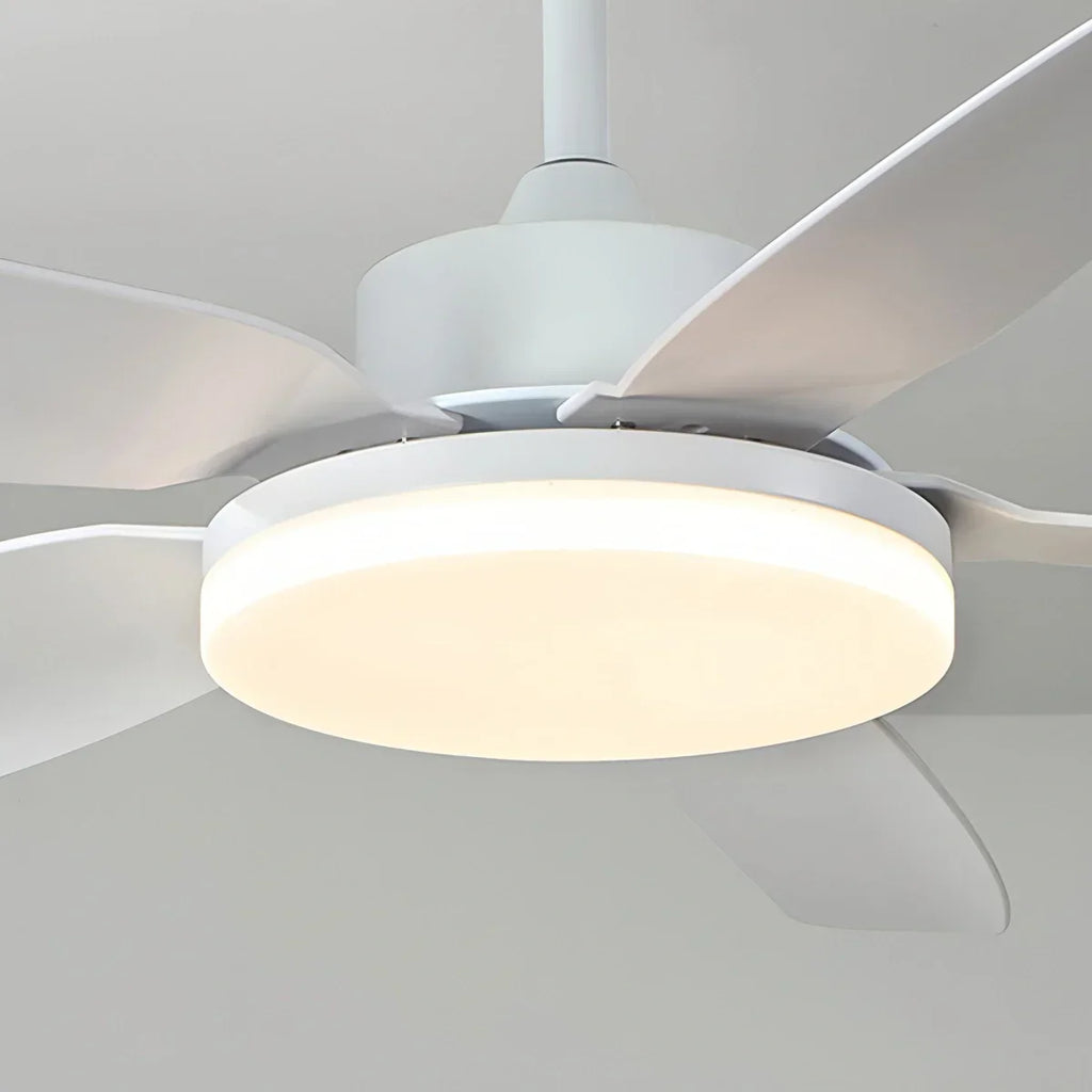 Weiße Deckenventilatorleuchte mit Fernbedienung | Desfino