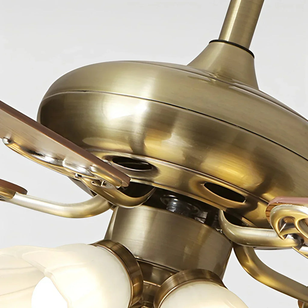American Retro Ceiling Fan Light for Dining Room | Desfino