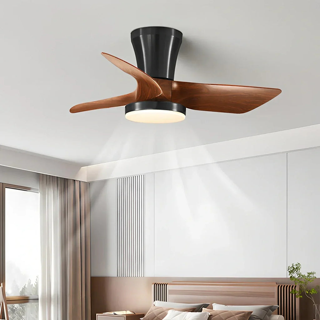 Nordic LED Ceiling Fan with Light for Living Room | Desfino