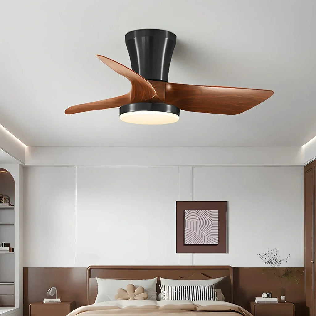 Nordic LED Ceiling Fan with Light for Living Room | Desfino