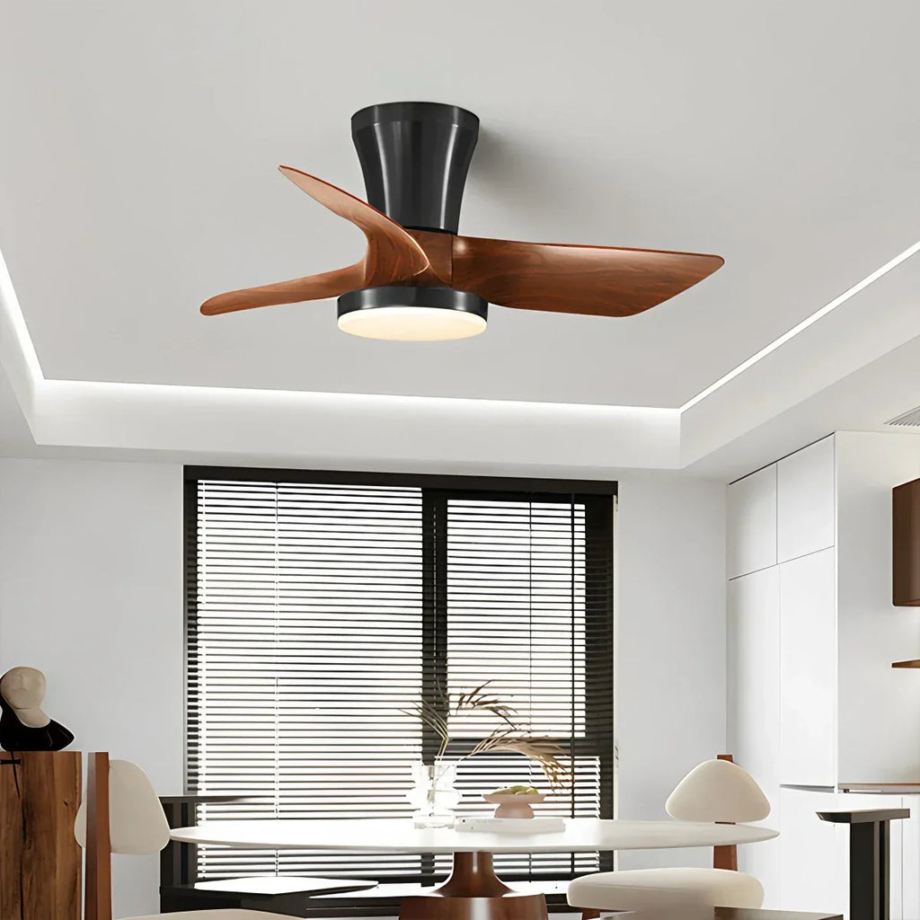 Nordic LED Ceiling Fan with Light for Living Room | Desfino