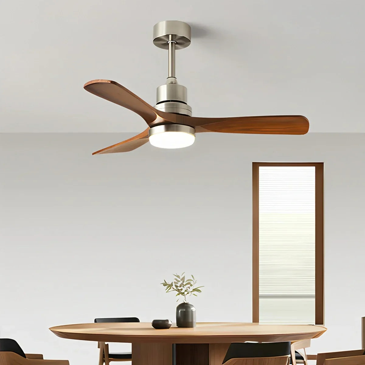 American Retro 3-Blade Ceiling Fan with Light | Desfino