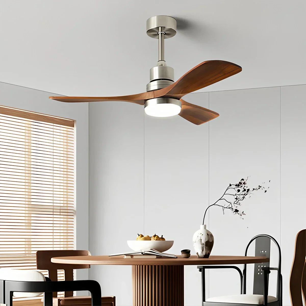 American Retro 3-Blade Ceiling Fan with Light | Desfino