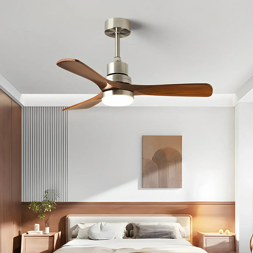 American Retro 3-Blade Ceiling Fan with Light | Desfino