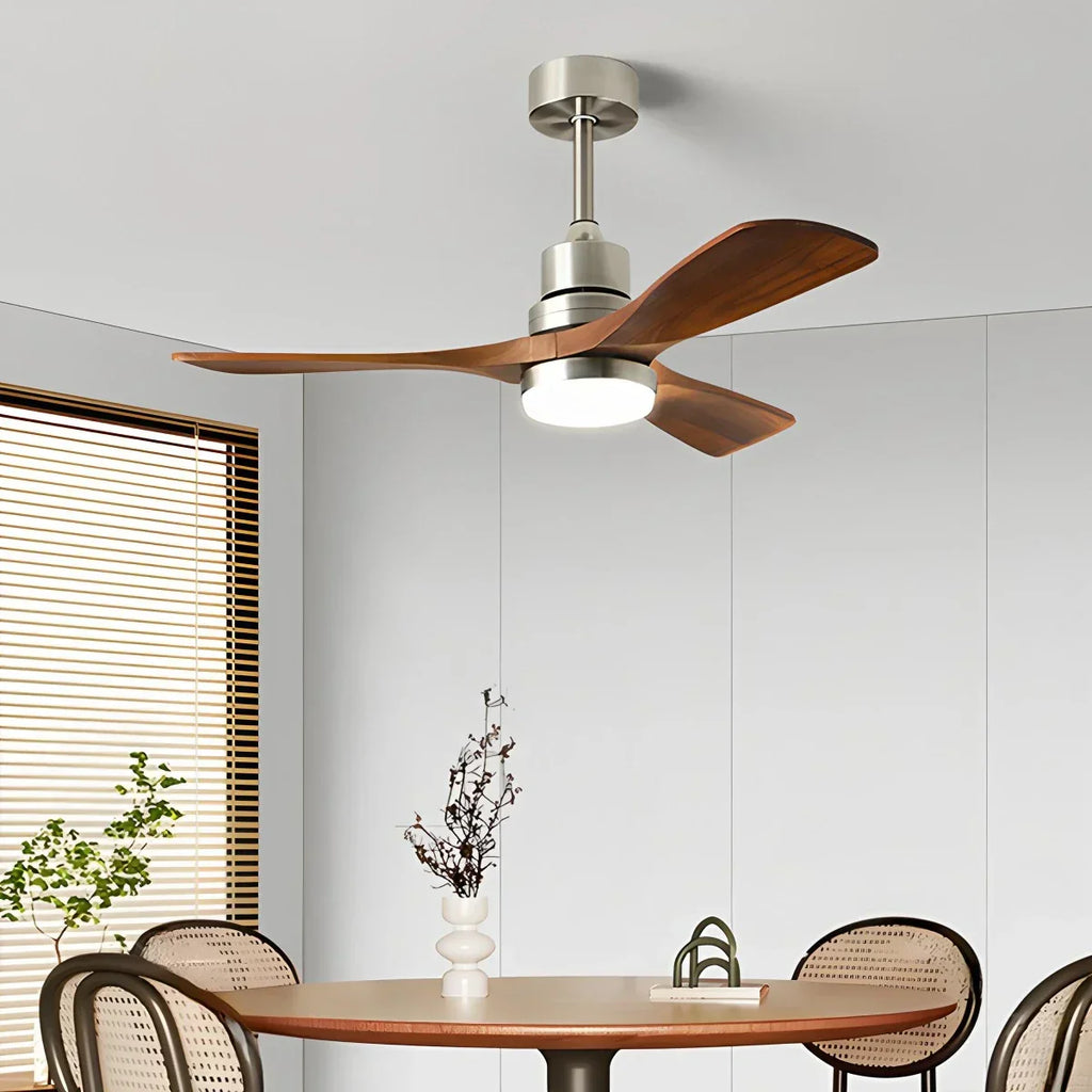 American Retro 3-Blade Ceiling Fan with Light | Desfino