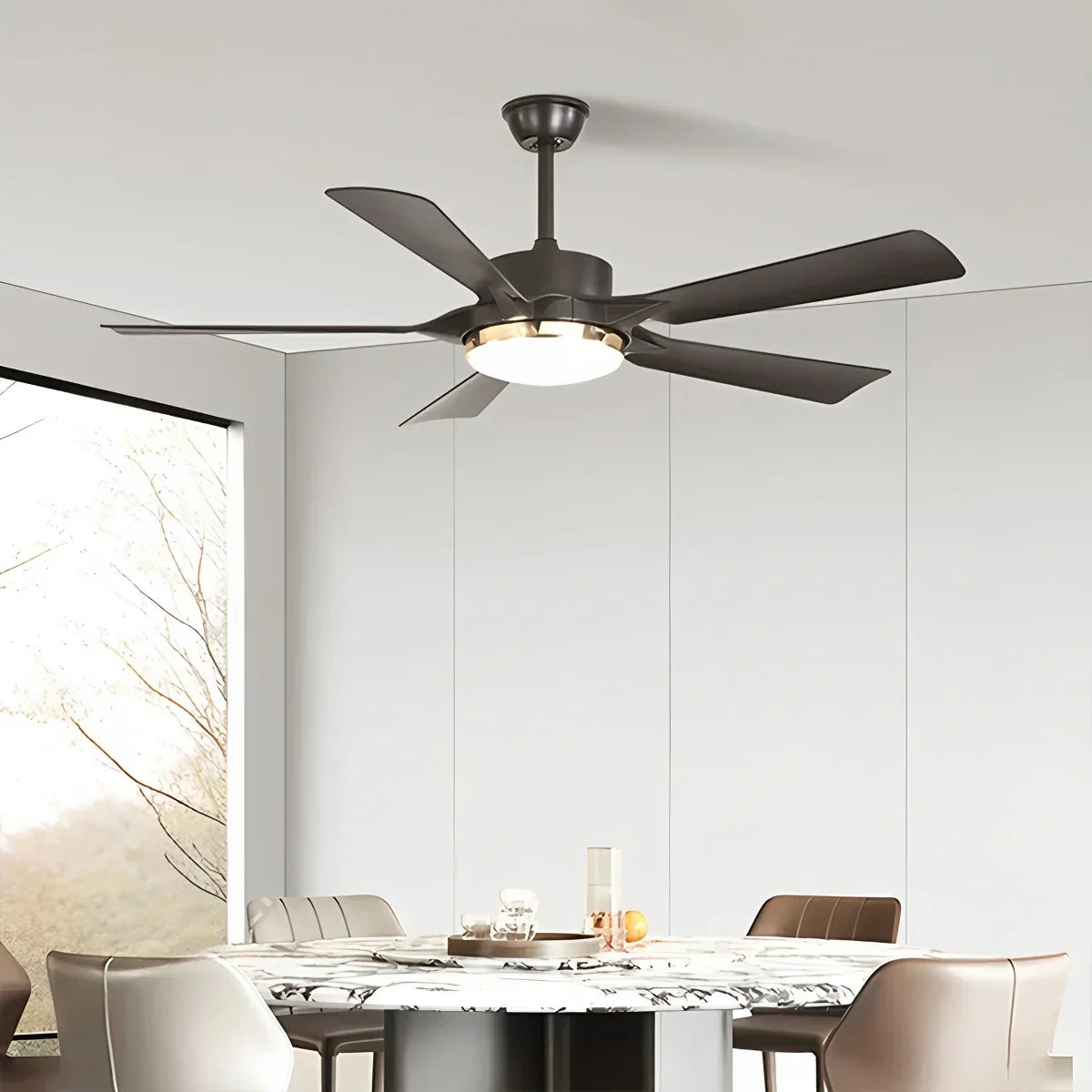 Dimmbarer Deckenventilator mit Licht und Fernbedienung | Desfino