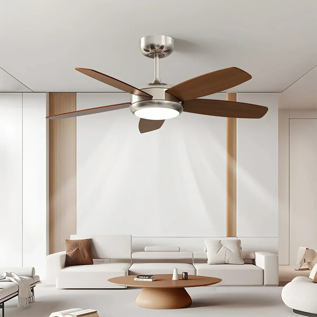 Retro American Style 5-blade Ceiling Fan Light | Desfino