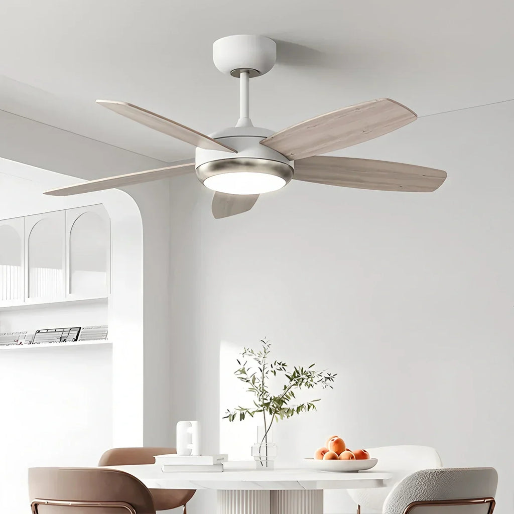 Retro American Style 5-blade Ceiling Fan Light | Desfino