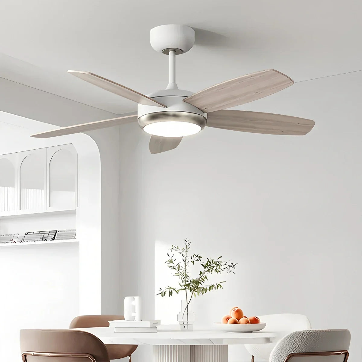 Retro American Style 5-blade Ceiling Fan Light | Desfino
