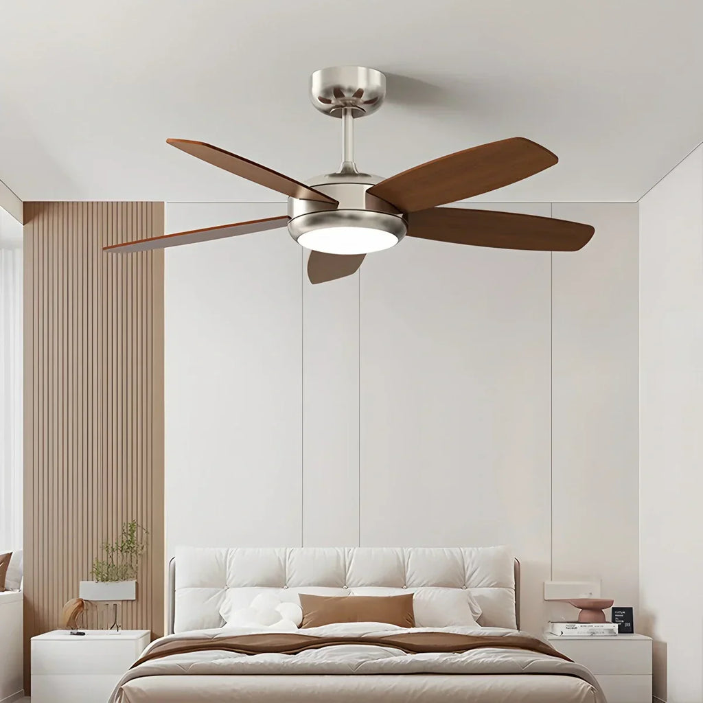 Retro American Style 5-blade Ceiling Fan Light | Desfino