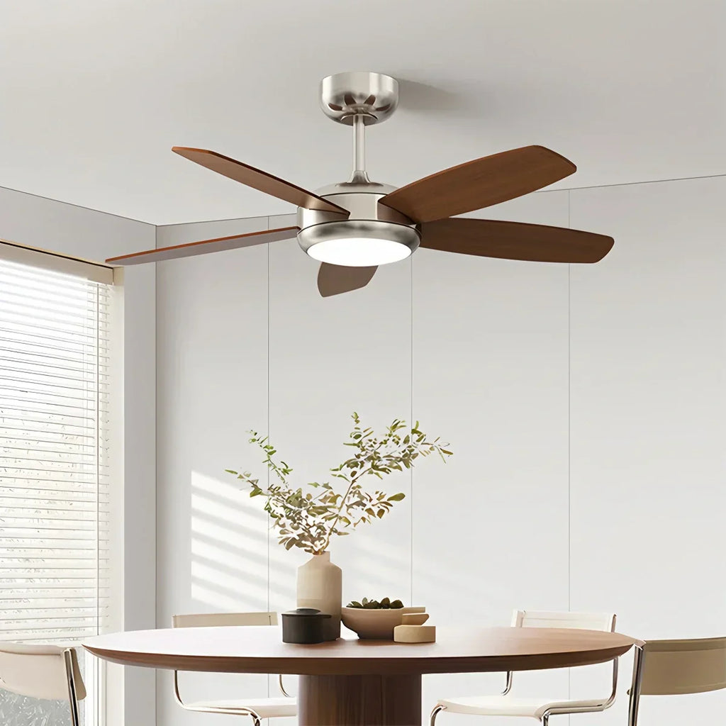 Retro American Style 5-blade Ceiling Fan Light | Desfino