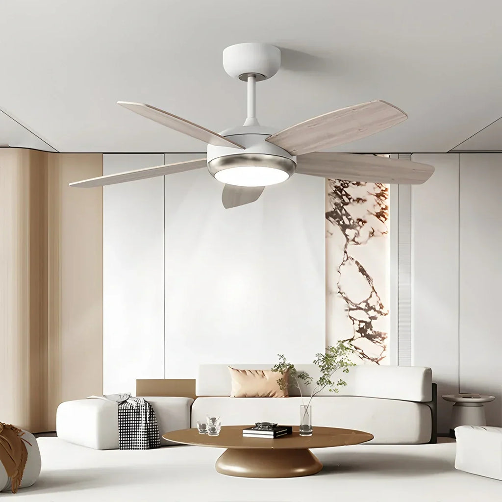 Retro American Style 5-blade Ceiling Fan Light | Desfino
