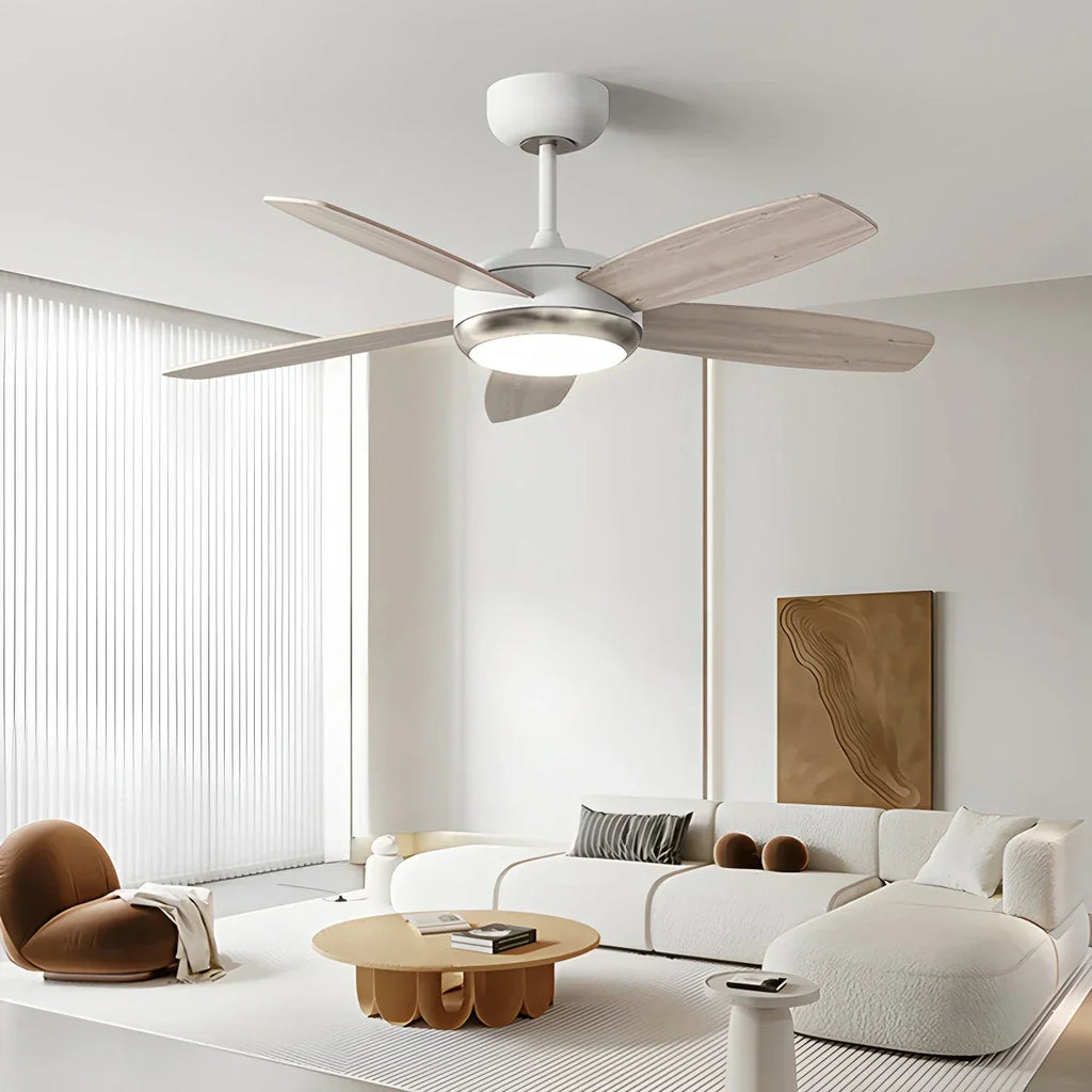 Retro American Style 5-blade Ceiling Fan Light | Desfino