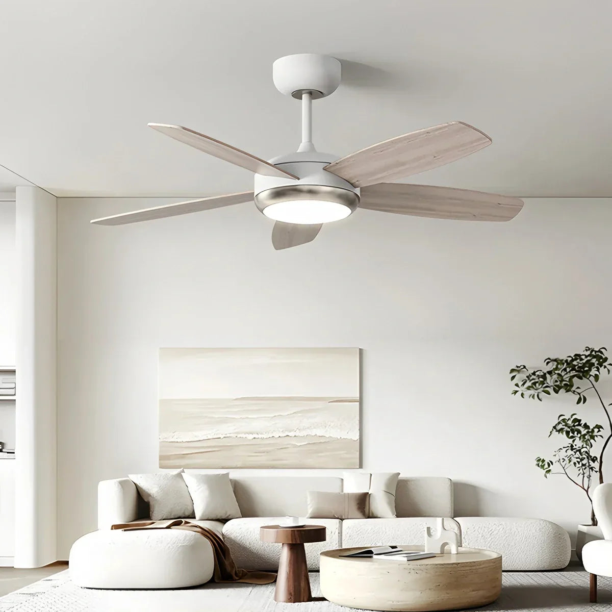Retro American Style 5-blade Ceiling Fan Light | Desfino