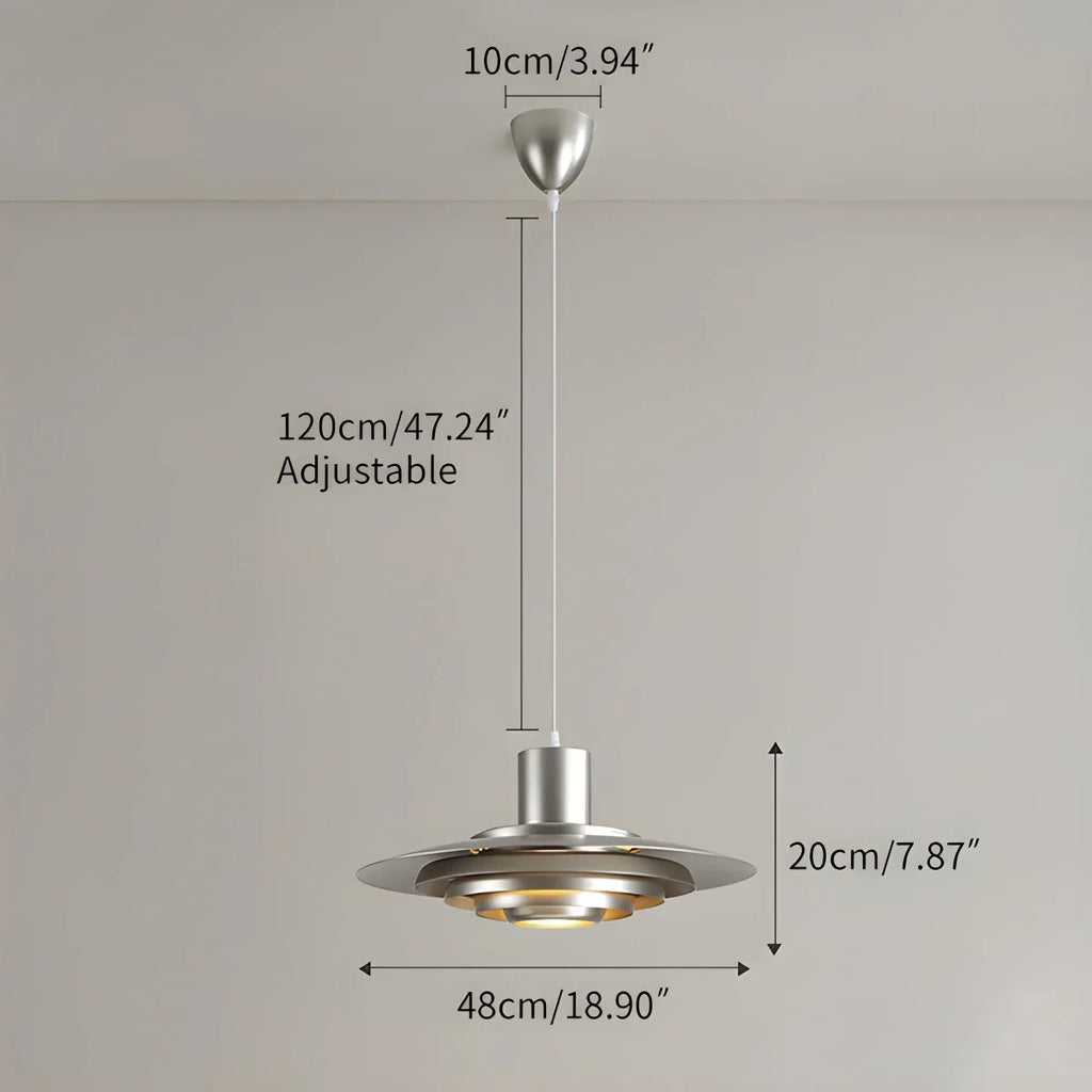 Nordic Cream Style UFO Pendant Lamp | Desfino