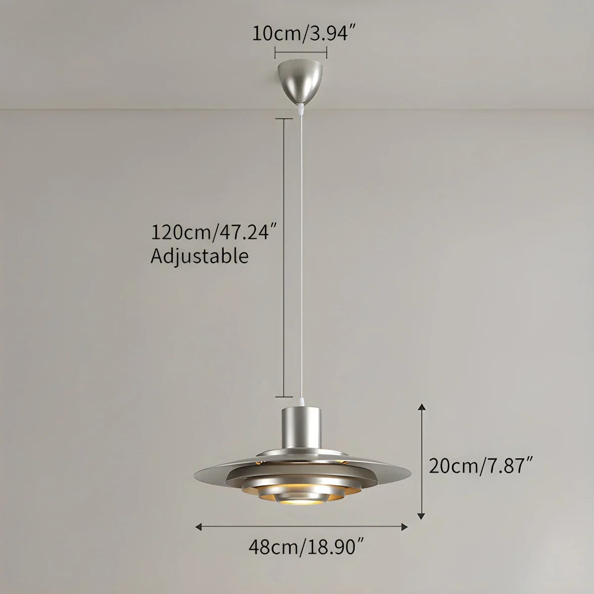 Nordic Cream Style UFO Pendant Lamp | Desfino