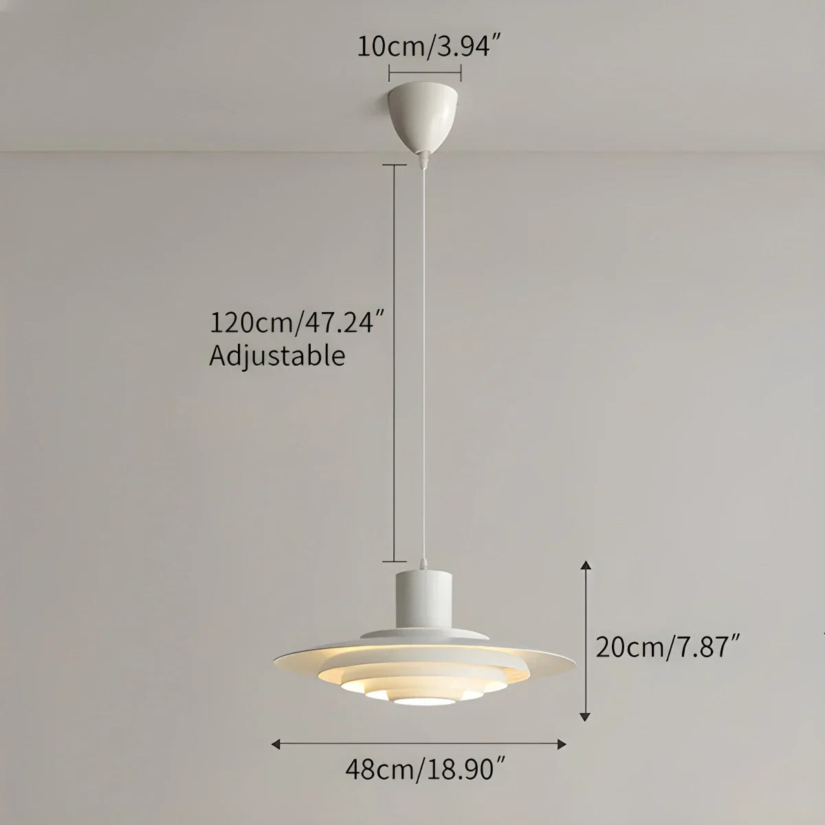 Nordic Cream Style UFO Pendant Lamp | Desfino