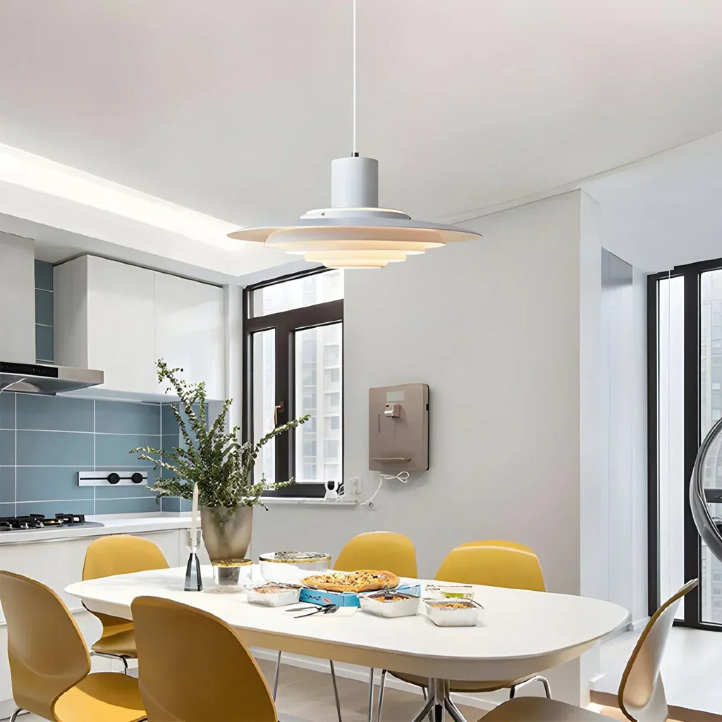 Nordic Cream Style UFO Pendant Lamp | Desfino