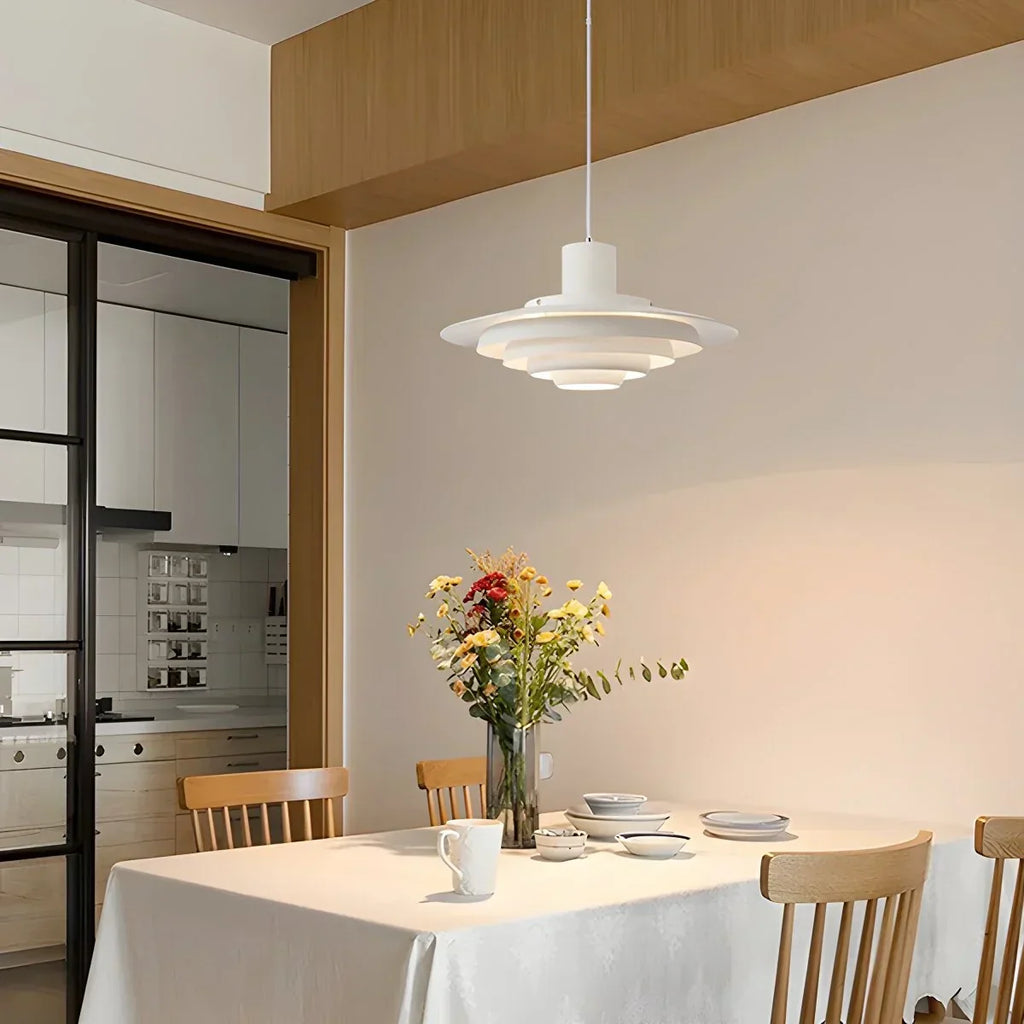 Nordic Cream Style UFO Pendant Lamp | Desfino